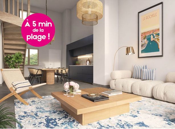 A louer APPARTEMENT T3 64 M2 BORD DE MER AYTRE