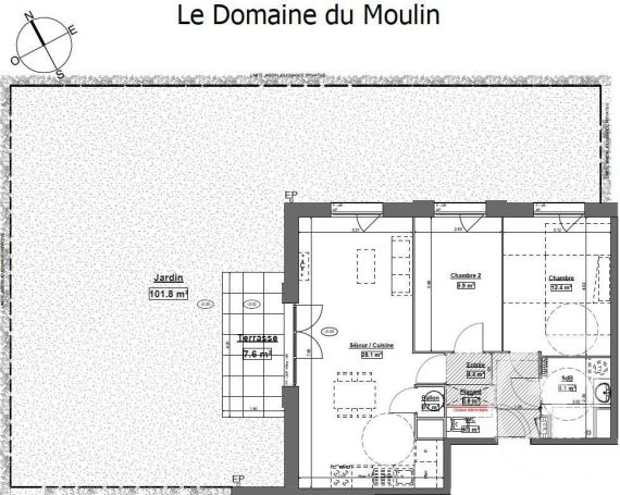 A louer APPARTEMENT NEUF T3 61 M2 TERRASSE BORD DE MER ETAPLES
