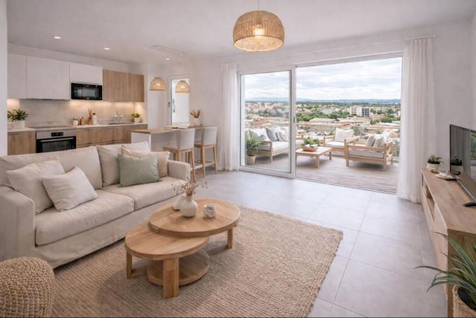 A louer APPARTEMENT T3 67 M2 TERRASSE BORD DE MER NARBONNE