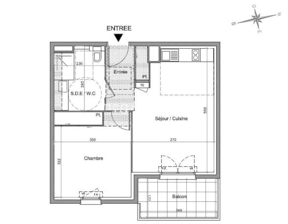 A louer APPARTEMENT T2 43 M2 TERRASSE  DRAGUIGNAN