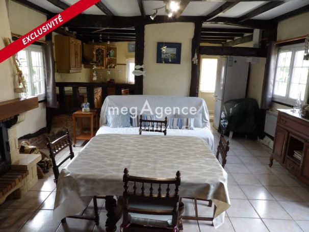 A louer LONGèRE  4 PIECES 80 M2 BORD DE MER ANNEBAULT