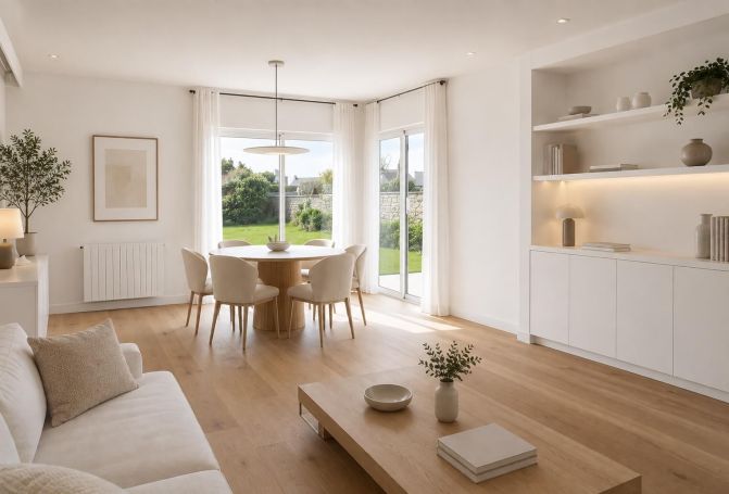 vente Maison familiale avec dépendance et grand terrain, face aux spots de surf de Pors Carn