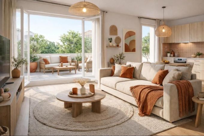 A louer APPARTEMENT T2 39 M2 TERRASSE  LUNEL