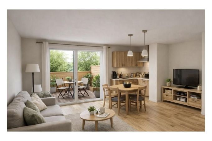 A louer APPARTEMENT T2 45 M2 TERRASSE  VILLENAVE D ORNON