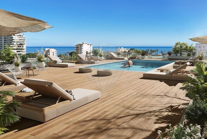 A louer PENTHOUSE DE PRESTIGE NEUF T4 112 M2 TERRASSE BORD DE MER VILLENEUVE LOUBET
