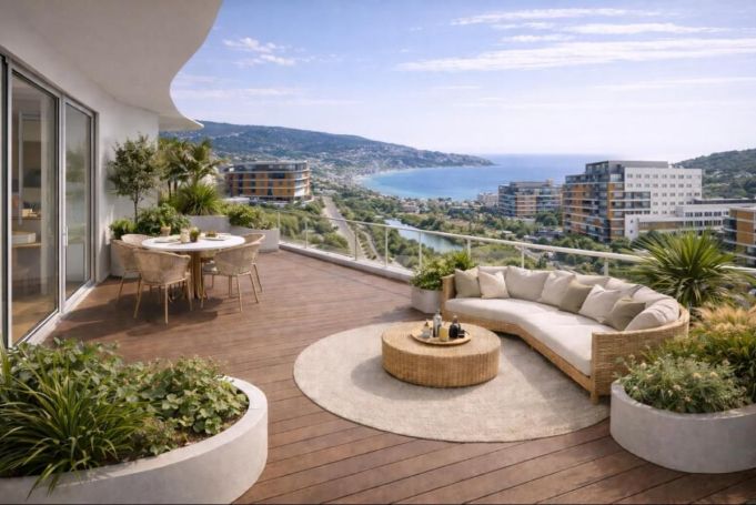 A louer APPARTEMENT T3 62 M2 TERRASSE VUE MER NICE