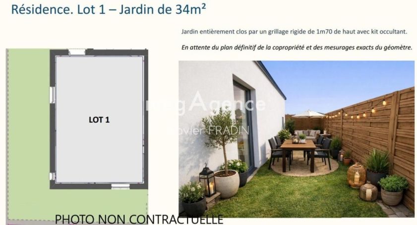 A louer APPARTEMENT NEUF T2 33 M2 TERRASSE BORD DE MER SAINT GILLES CROIX DE VIE