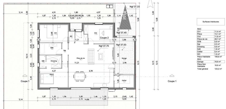 A louer MAISON  4 PIECES 106 M2  CRUSCADES