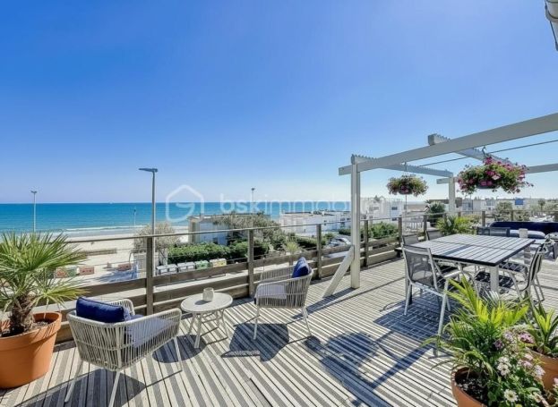 A louer APPARTEMENT DE PRESTIGE T5 160 M2 TERRASSE VUE MER PALAVAS LES FLOTS
