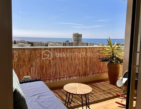 A louer APPARTEMENT T3 71 M2 TERRASSE VUE MER ANTIBES