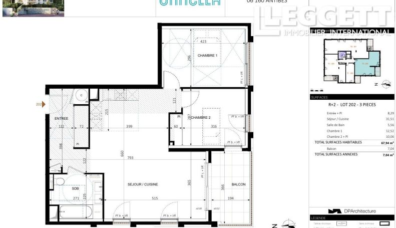 A louer APPARTEMENT DE PRESTIGE NEUF T3 68 M2 TERRASSE BORD DE MER ANTIBES