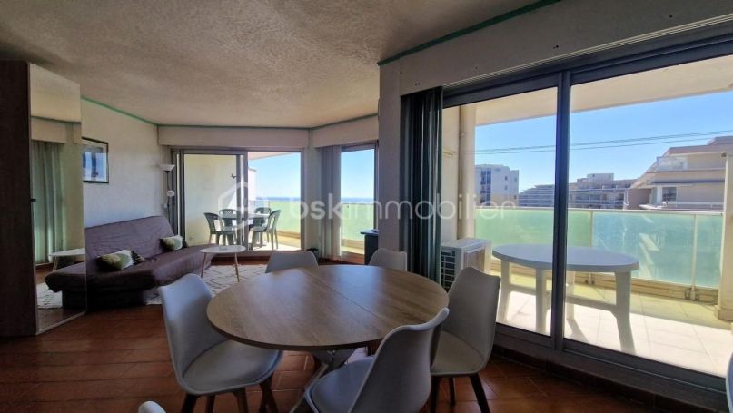 A louer APPARTEMENT T3 57 M2 TERRASSE VUE MER CANET EN ROUSSILLON