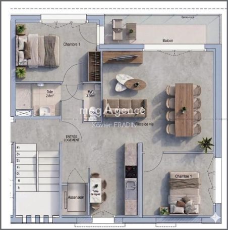 A louer APPARTEMENT NEUF T4 61 M2 BORD DE MER SAINT GILLES CROIX DE VIE