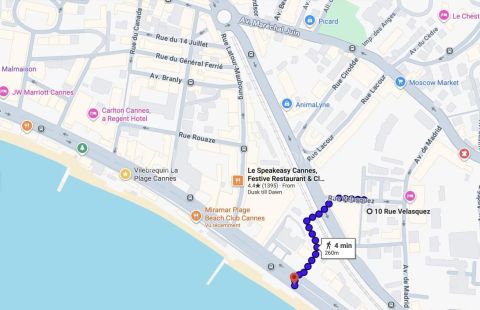 A louer APPARTEMENT T2 41 M2 TERRASSE BORD DE MER CANNES
