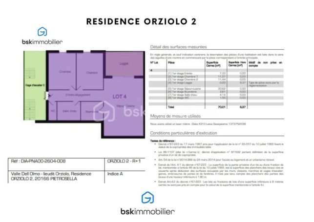 A louer APPARTEMENT DE PRESTIGE NEUF T3 71 M2 TERRASSE BORD DE MER GROSSETO PRUGNA