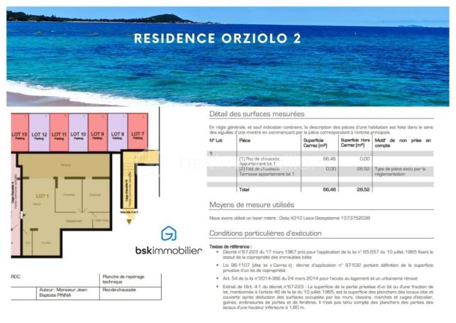 A louer APPARTEMENT DE PRESTIGE NEUF T3 66 M2 TERRASSE BORD DE MER GROSSETO PRUGNA