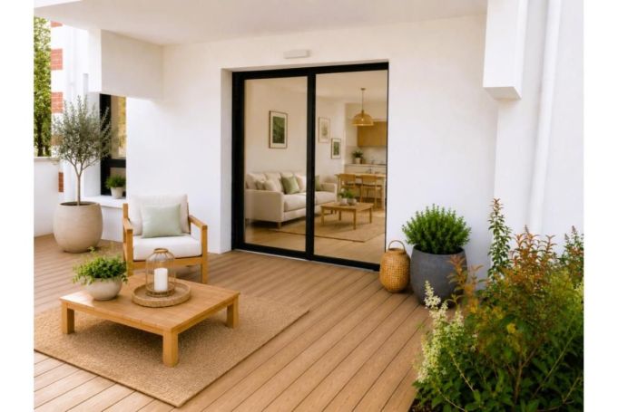 A louer APPARTEMENT DE PRESTIGE NEUF T3 62 M2 TERRASSE BORD DE MER ANDERNOS LES BAINS