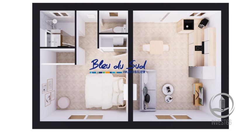 A louer APPARTEMENT NEUF T2 38 M2  VERNET LES BAINS