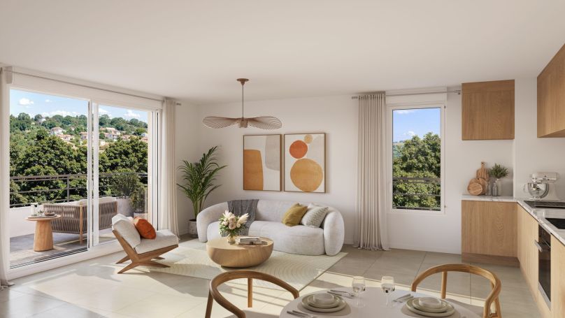 A louer APPARTEMENT T3 62 M2 TERRASSE BORD DE MER LA SEYNE SUR MER