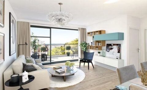 A vendre APPARTEMENT DE PRESTIGE T2 45 M2 TERRASSE PIEDS DANS L'EAU LA CIOTAT