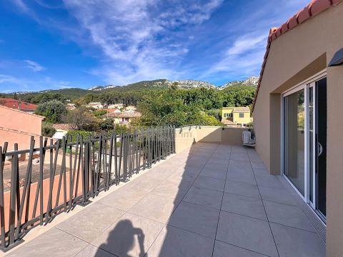 A vendre APPARTEMENT DUPLEX DE PRESTIGE T3 77 M2 TERRASSE BORD DE MER TOULON