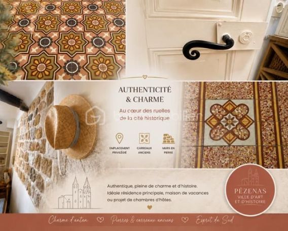 A louer MAISON  DE MAîTRE  PEZENAS