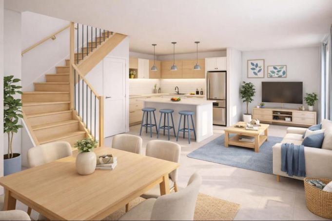 A louer APPARTEMENT DUPLEX NEUF T4 86 M2 TERRASSE BORD DE MER AMBARES ET LAGRAVE