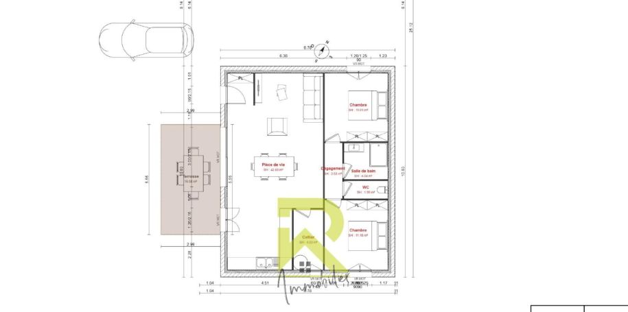 A vendre MAISON  4 PIECES 80 M2  POMEROLS