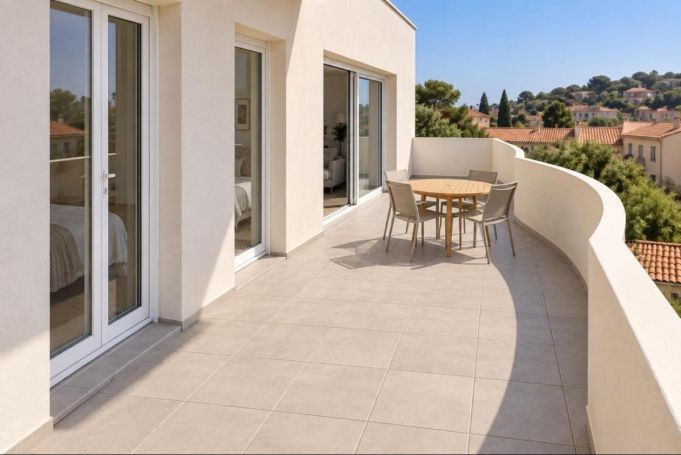 A louer APPARTEMENT T3 59 M2 TERRASSE BORD DE MER PORT VENDRES