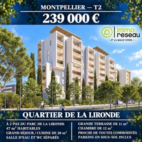 APPARTEMENT T2 47 M2 TERRASSE  MONTPELLIER