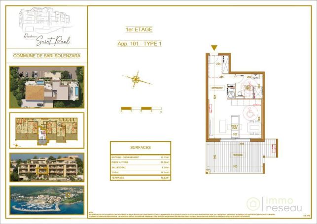 STUDIO NEUF  36 M2 TERRASSE BORD DE MER SOLENZARA
